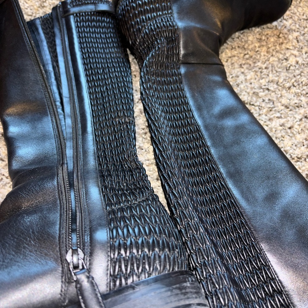 Cole Haan Black Over the Knee Boots - Picture 7 of 11